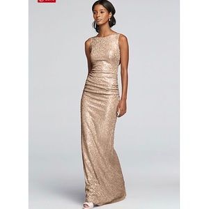 Gold sequin gown